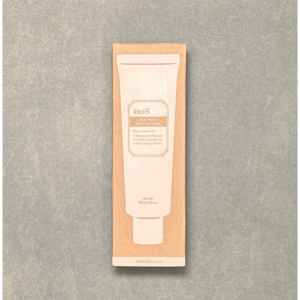 New Dear Klairs Rich Moist Soothing Cream 2.82 oz Korean Ceremide Moisturizer
